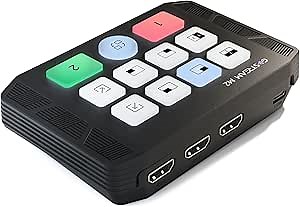 Osee GoStream M2 Capture Card, Dual 4K HDMI Input Capture Card for Streaming, USB 3.0 Audio Video Capture Card Record in 1080P 60FPS Low Latency, Compatible with PS5/PS4/Xbox/Switch in OBS, YouTube