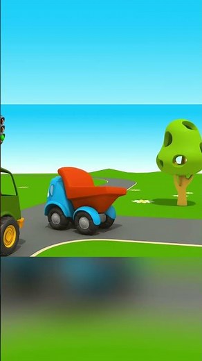 🚚🚦 Short Cartoons for Kids | LEO THE CURIOUS TRUCK | Learn to Drive: The Traffic Light! 🟢🔴✨