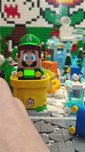 Fast, Faster LOW Battery LEGO Mario | How to change #shorts