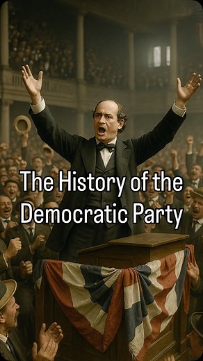 Epic History Edits on Instagram: "The History of the Democratic Party! LIBERALS! 🫏 #history #politics #democrat #america #evolution"