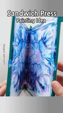 Painting Ideas 😍❤️ Decalcomania Painting Technique