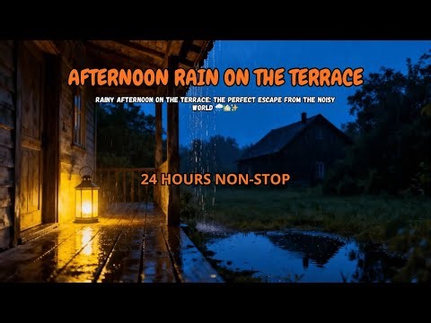 Afternoon rain on the porch: the perfect escape from a noisy world 🌧🏡✨