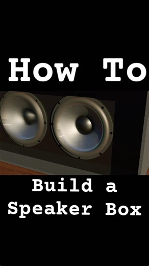 How to build a speaker box in less than one minute. #subwoofer #box