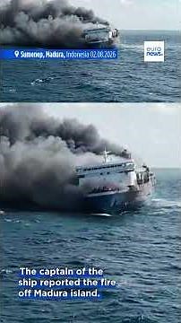 At least five dead and 41 missing after an Indonesian ferry caught fire at sea