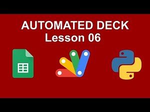How to scrape NFL data into Google Sheets using Python | Automate Google Slides | Lesson 06