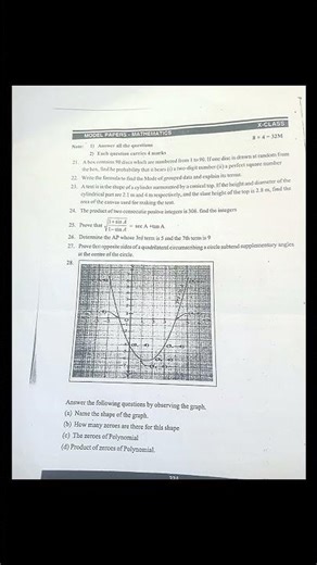 10th Class Maths Model Paper 3 | Pakka Questions | 2025 Public Exam Preparation