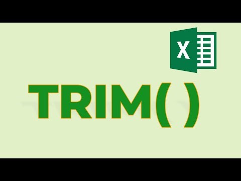 Excel TRIM( ) Function | How to use TRIM() Function