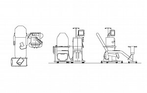 Hemodialysis Chair - Free CAD Drawings
