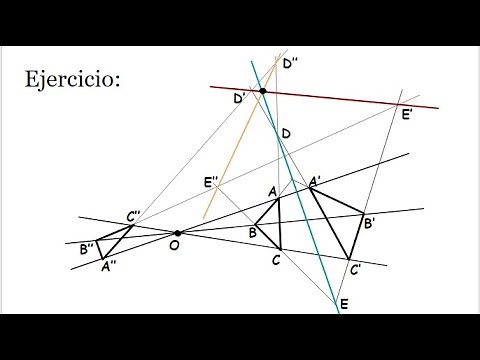 Geometría Proyectiva. Ejercicio: Teorema de Desargues