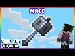 Mace Pixel Art Tutorial • Minecraft