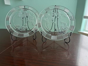 Federal Glass Company Cake Plate- Sharon/cabbage Rose Pattern- 1930s - Etsy