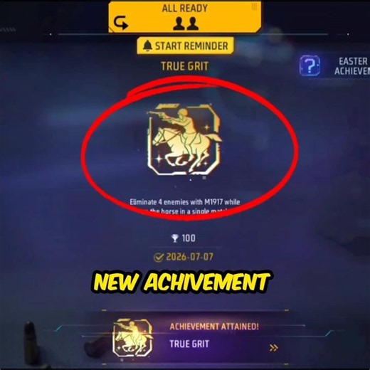 How To Complete True Grit Easter Egg Mission In Free Fire? 🤔 New Hidden Achievement Guide Live