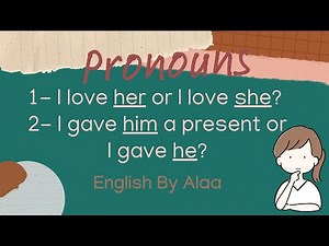 Pronouns in English Grammar: Subject and Object Pronouns