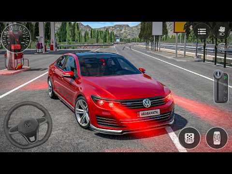 Modifiyeli Kırmızı Passat Sürüş Simülatör Oyunu - Pasat City Araba Oyunu - Android GamePlay