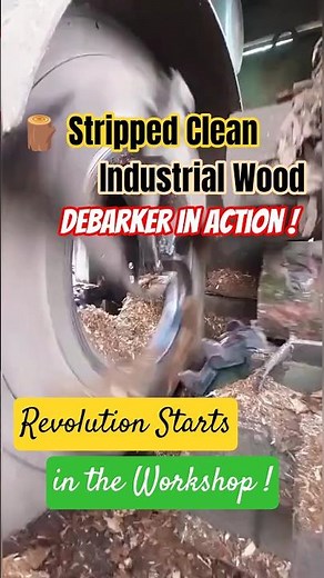 Bark Be Gone: High Speed Log Debarking Machine!
