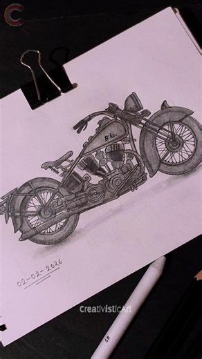Motorbike's Drawing || Bike Sketching #drawing #sketch