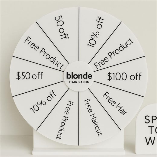Custom Spin the Wheel: Personalized Business Promotion, Salon Giveaway - Etsy UK