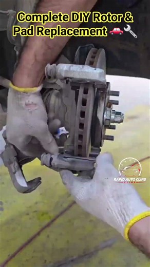 Complete DIY Rotor & Pad Replacement 🚗🔧 #shorts #mechanic #automobile
