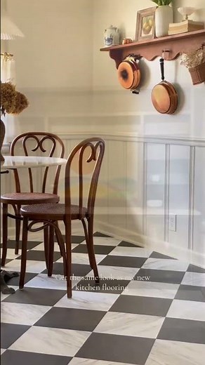 Dramatic Room Makeover: Black & White Checkerboard Floor Tiles Will WOW You! #home #flooring #diy