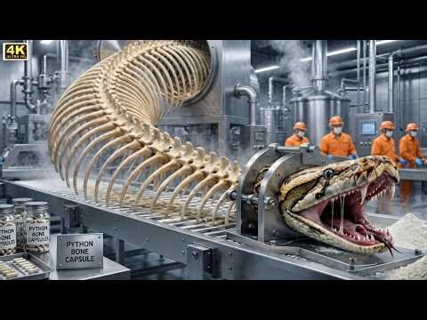 😱 How Millions of Snakes Are Processed in Modern Factories