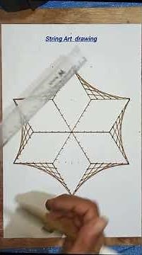 How String Art drawing 👌 #stringart #howtodraw #drawing #video #funart #usa #fouryou