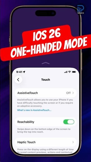 Turn ON/OFF iPhone One-Handed Mode in iOS 26