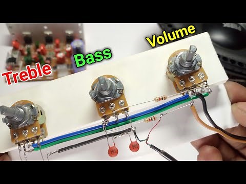 How to make bass treble & volume controller | Heavy bass treble for any diy Amplifier