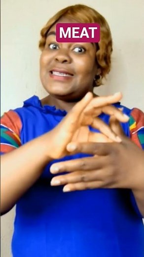 How to sign meat in sign language #shortsfeed #signlanguage