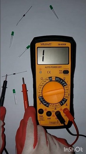 Measuring Schottky Diodes and LEDs with a Multimeter #SchottkyDiode #LEDDiode #Multimeter