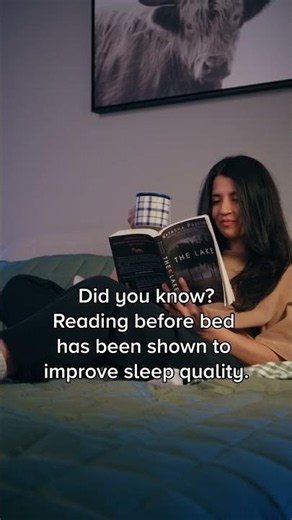 Better Sleep Tip: Read a book before bed.