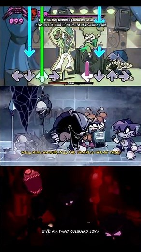 Tutorial D side VS Monster D side VS Try Harder Pt3 #fnf #fnfmod #fnfdside