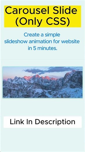 Pure CSS Slideshow with Fade Effect