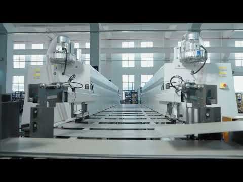 10+10 Double End Tenoner Profiling Machine for #spcflooring #wpcflooring #lvtflooring #woodworking