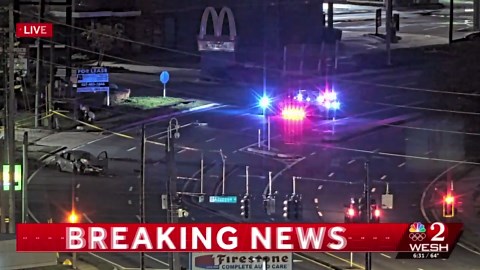 Crash causes power outage