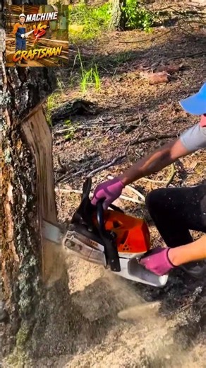 🪓 Cut Trees at Height — Fast & Safe! #shorts #viral #viralvideo #shortvideo #shortsfeed #woodworking