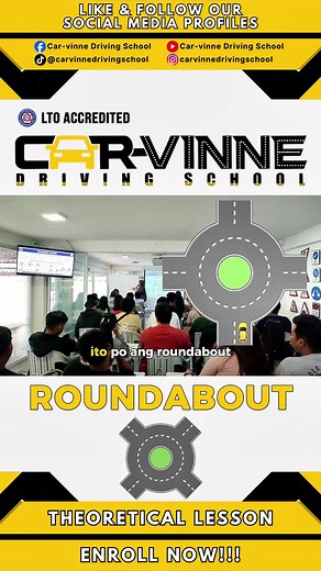 Roundabout - Theoretical Driving Course (TDC) #drivingscool