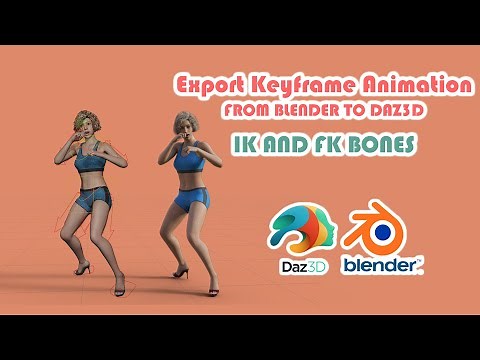 Export keyframe animation from Blender to Daz (Updated Jan-2023)