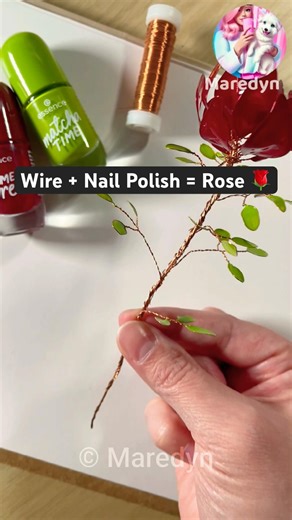 This Rose is Made of Wire 🌹 #valentinesday #diy