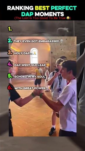 Ranking The Most Satisfying Dap Moments Ever!!