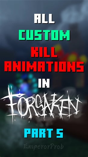 All Custom Kill Animations In Forsaken Part 5 #roblox #forsaken #shorts #funny