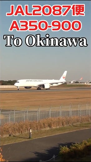 【Osaka Itami Airport】JAL A350-900 那覇空港に向け離陸！！#飛行機 #jal #a350 #伊丹空港＃那覇空港＃伊丹スカイパーク＃離陸 #shorts＃沖縄