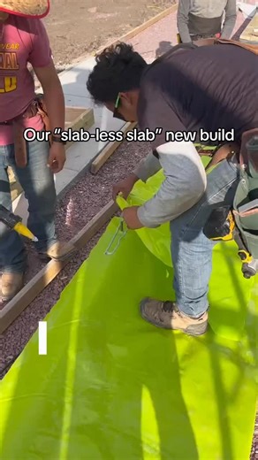 A look into how we set up our “slab-less slab” new build & the beginning stages #construction #builder #newbuild | Performance Builders LLC