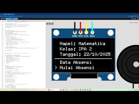 Making a Digital Attendance Device + RTC Arduino Mega in the WOKWI Simulator #arduino #wokwi #oled