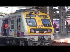 New local train Mumbai CR local train It Mumbra station Mumbai local train