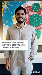 10K views · 50 reactions | Nabeel Khan started his career as an operations manager at Amazon and, over five years, worked his way up to senior product manager. During that time, his annual compensation grew from $50,000 to $432,000. | CNBC Make It | Facebook