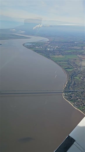 Flying Over Humber Bridge