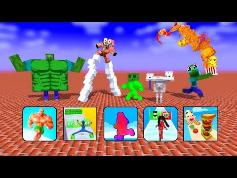 Minecraft Mobs: Ultimate Runner Challenges Compilation! - Minecraft Animation