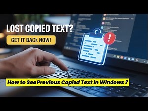 How to See Previous Copied Text in Windows | Get Copy Paste History (Win + V)