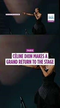 Céline Dion returns to the stage with emotional Paris comeback show