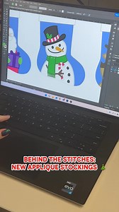 8K views · 61 reactions | A little sneak peek from the studio - one of our artists is sketching new applique stockings for Christmas, and we’re already obsessed. It’s always so fun to watch these ideas come to life! Shop Christmas: https://emblibrary.com/collections/christmas-embroidery-designs #machineembroidery #embroiderydesign #digitizingembroidery #christmasstocking #diydecor | Embroidery Library | Facebook